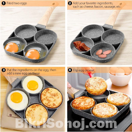 4 Hole Nonstick Frying Pan